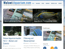 Tablet Screenshot of malawi-aquarium.com